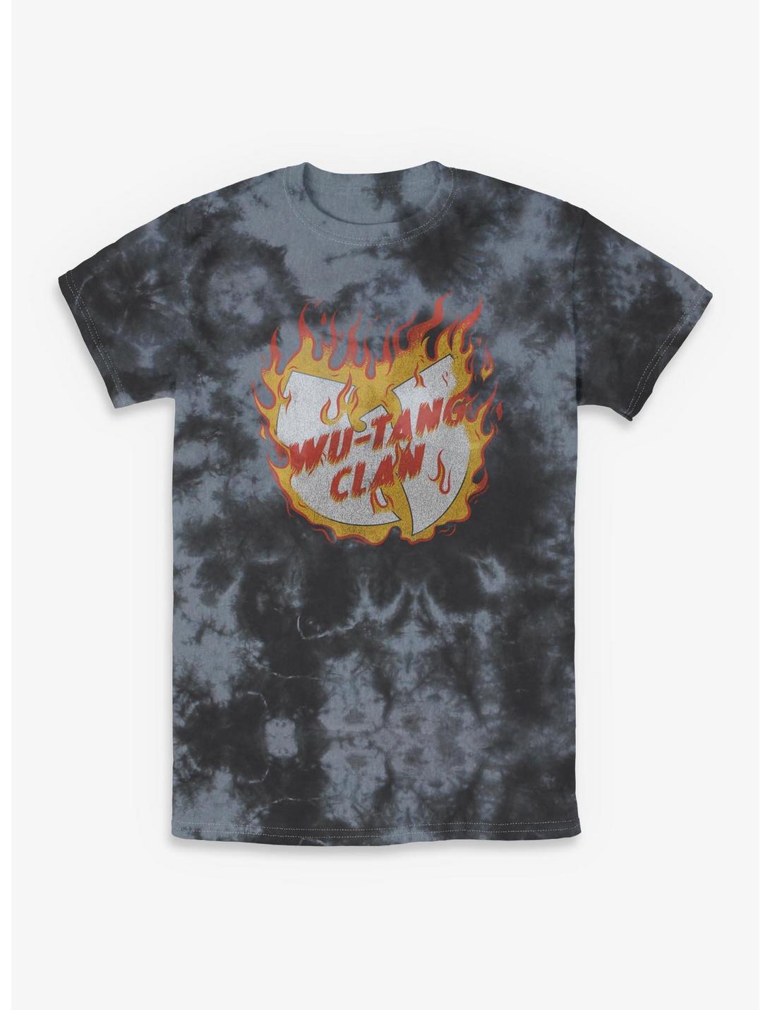 Wu-Tang Clan Fire Logo Tie-Dye T-Shirt