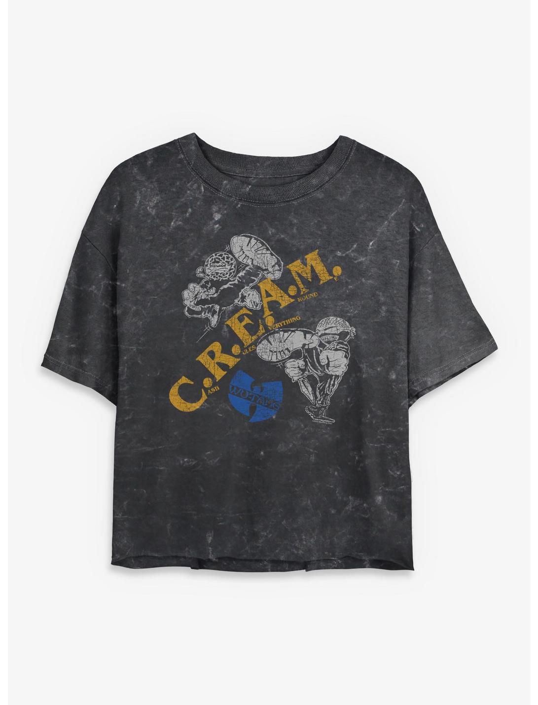 Wu-Tang Clan C.R.E.A.M. Girls Mineral Wash Crop T-Shirt