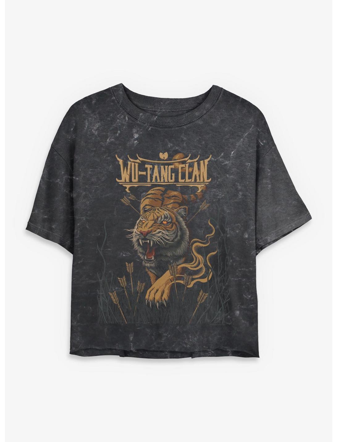 Wu-Tang Clan Tiger And Arrows Girls Mineral Wash Crop T-Shirt