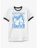 Wu-Tang Clan Blue Flame Logo Ringer T-Shirt