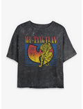 Wu-Tang Clan Forever Tiger Logo Girls Mineral Wash Crop T-Shirt