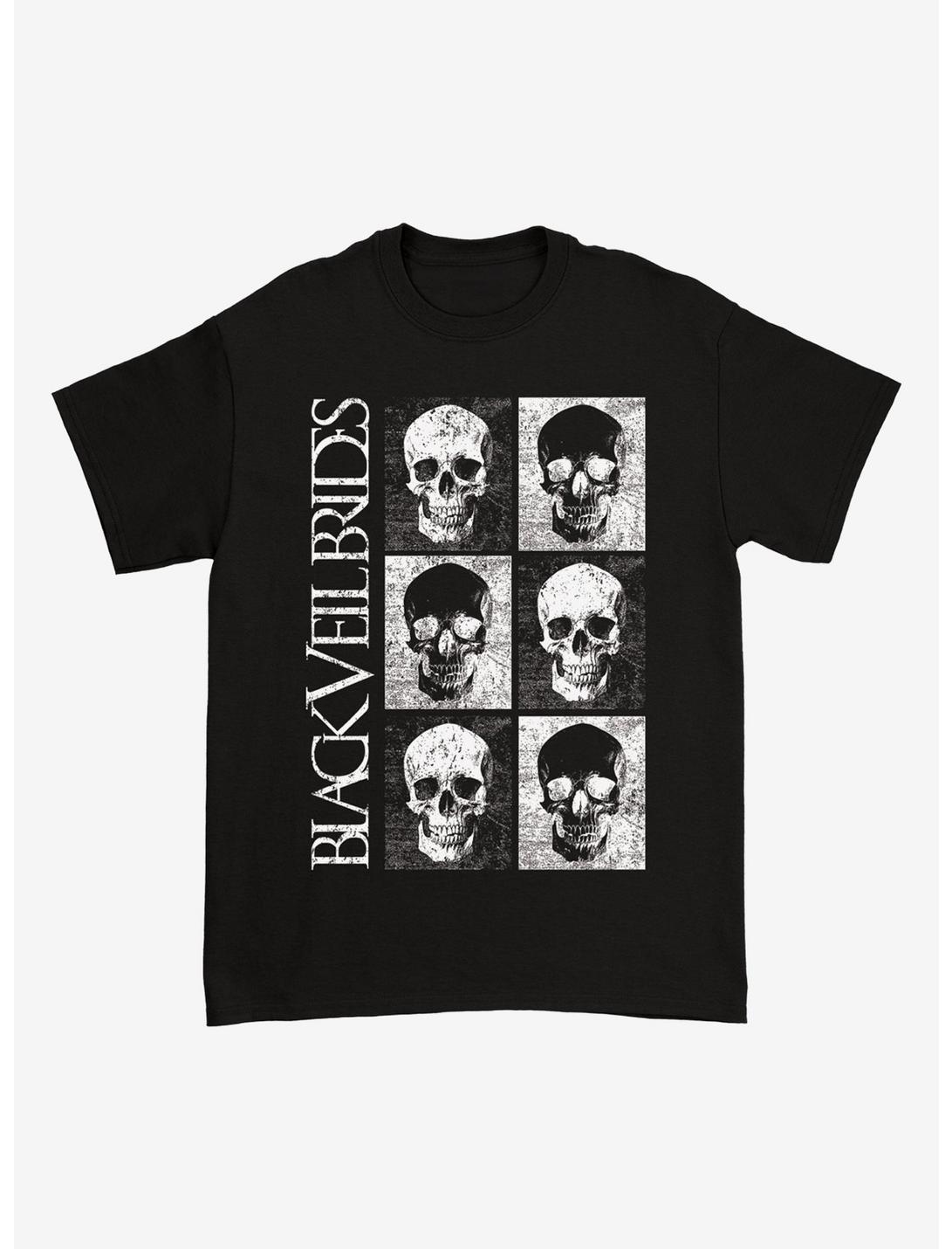 Black Veil Brides Skull Grid T-Shirt
