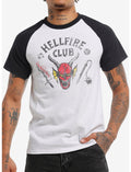 Stranger Things Faded Hellfire Club Raglan T-Shirt