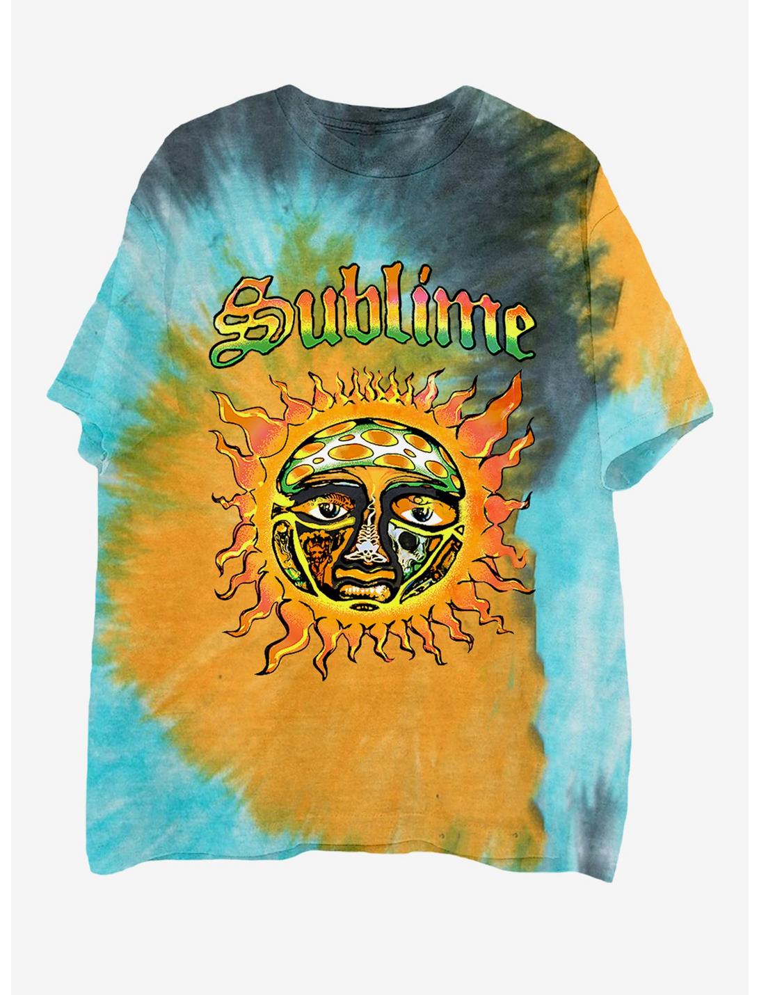 Sublime Logo Blue & Yellow Tie-Dye T-Shirt