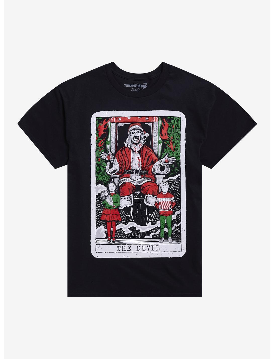 Terrifier 3 Santa Tarot T-Shirt By Vertebrae33
