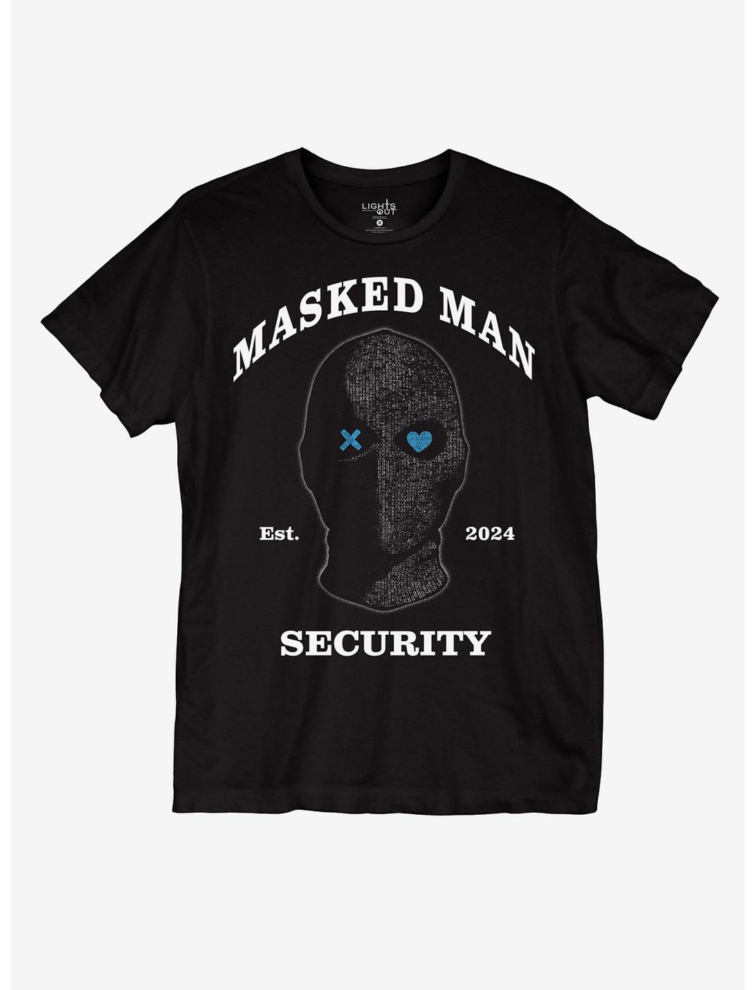 Lights Out Masked Man Security T-Shirt