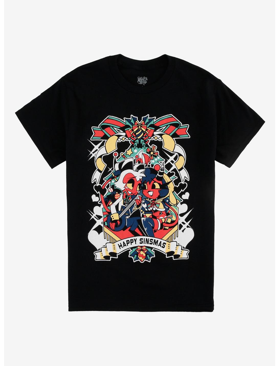 Helluva Boss Sinsmas Millie & Moxxie T-Shirt