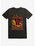 Marvel Deadpool Fire T-Shirt Hot Topic Exclusive