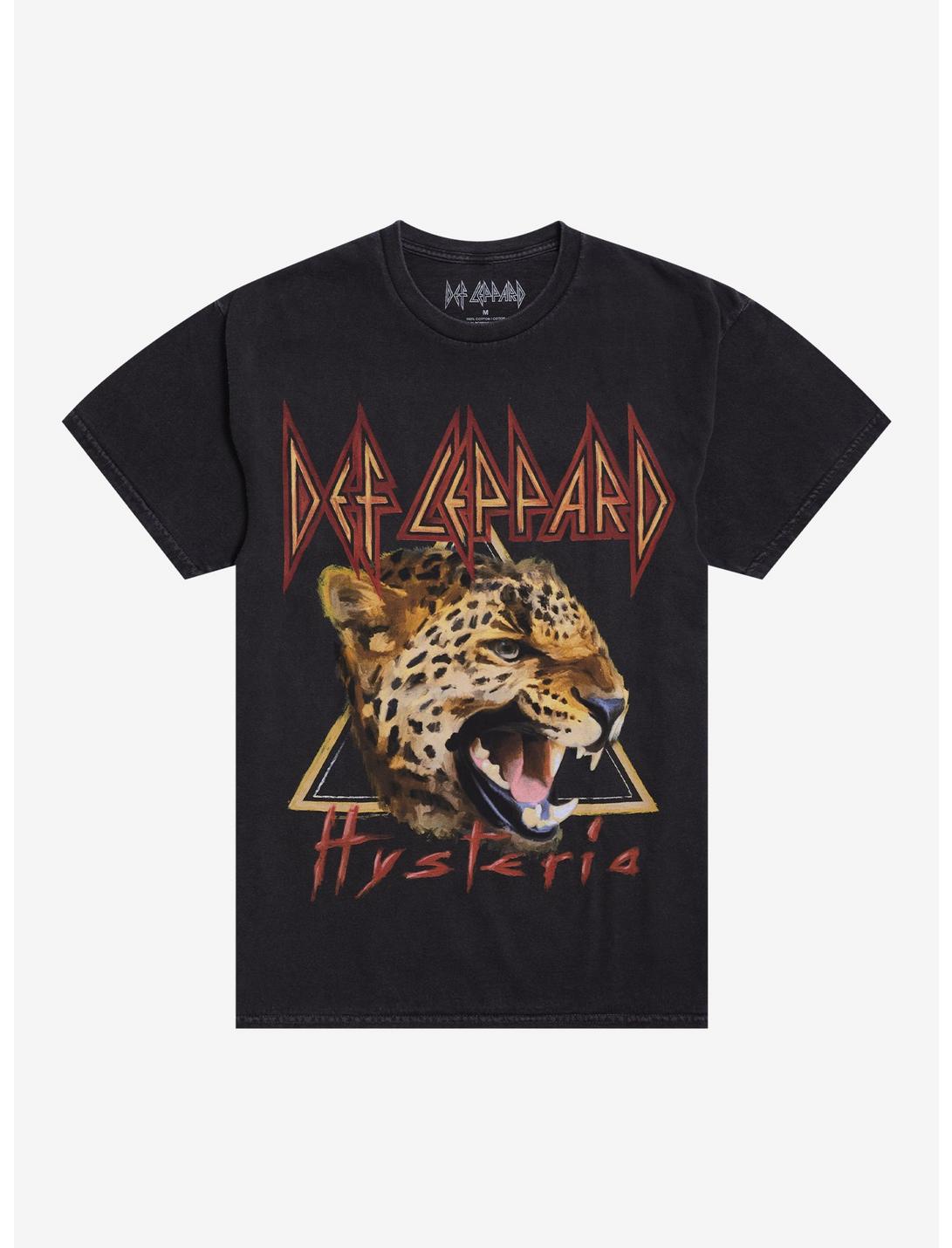 Def Leppard Hysteria Leopard Triangle T-Shirt