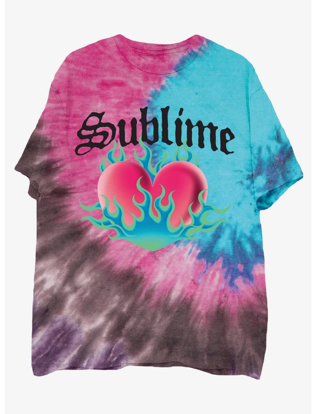 Sublime Fire Heart Tie-Dye T-Shirt
