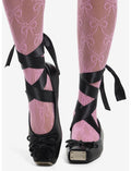 Koi Black Blithe Metal Toe Lace-Up Flats