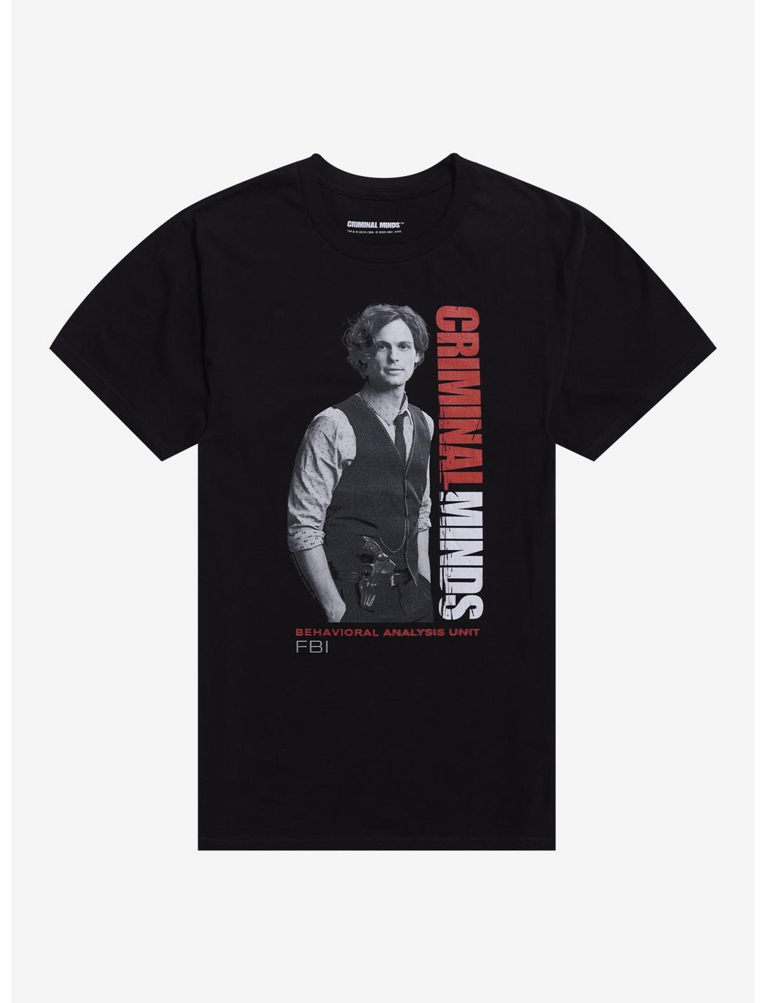 Criminal Minds Dr. Spencer Reid Black & White Portrait T-Shirt