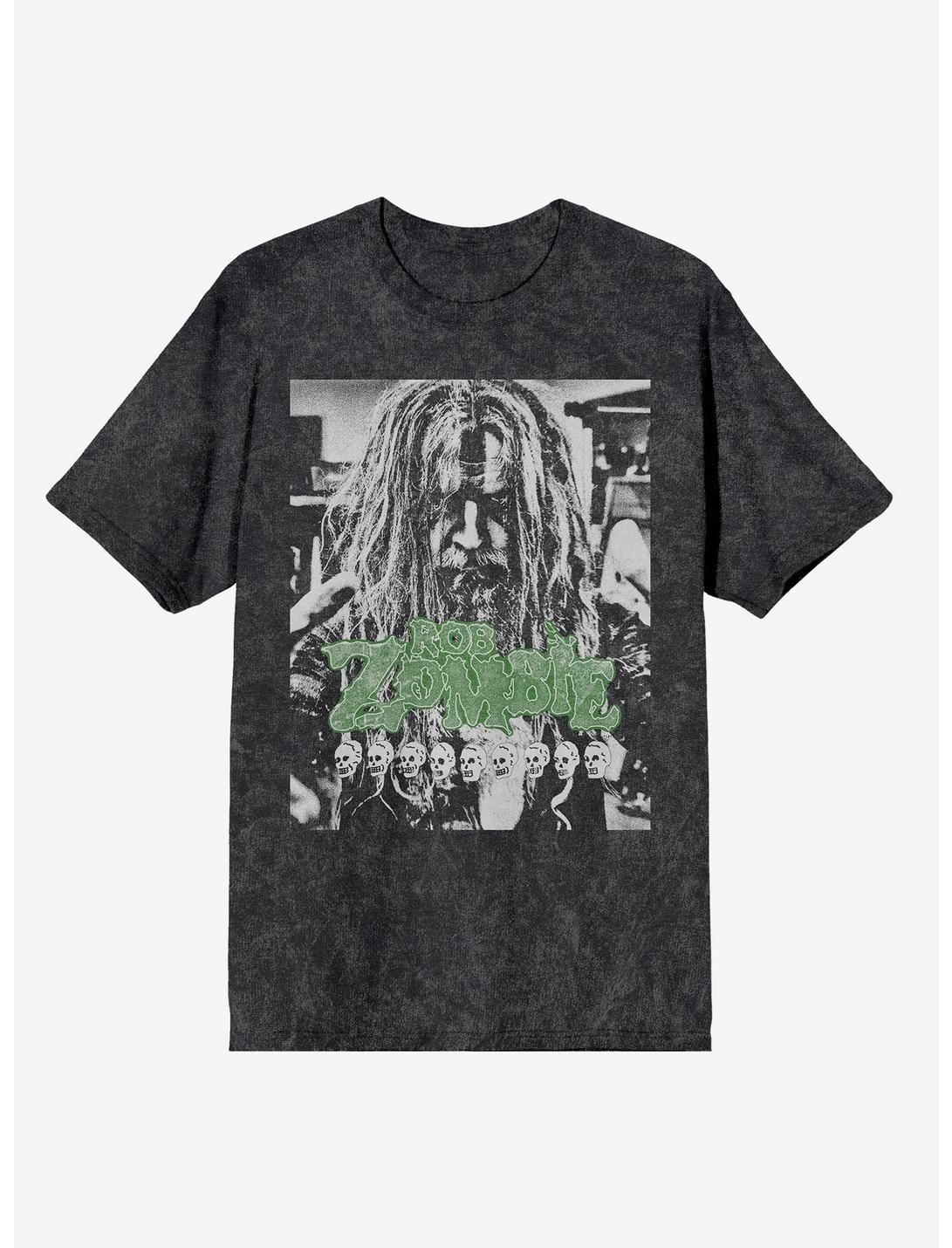 Rob Zombie Portrait Mineral Wash T-Shirt