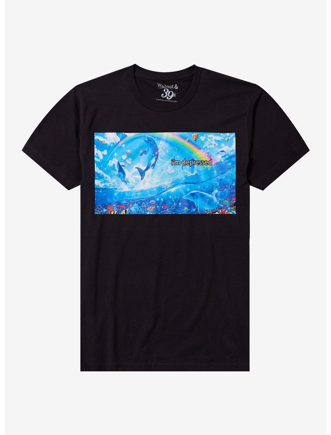 Dolphin Depressed T-Shirt By Walnut & 39th