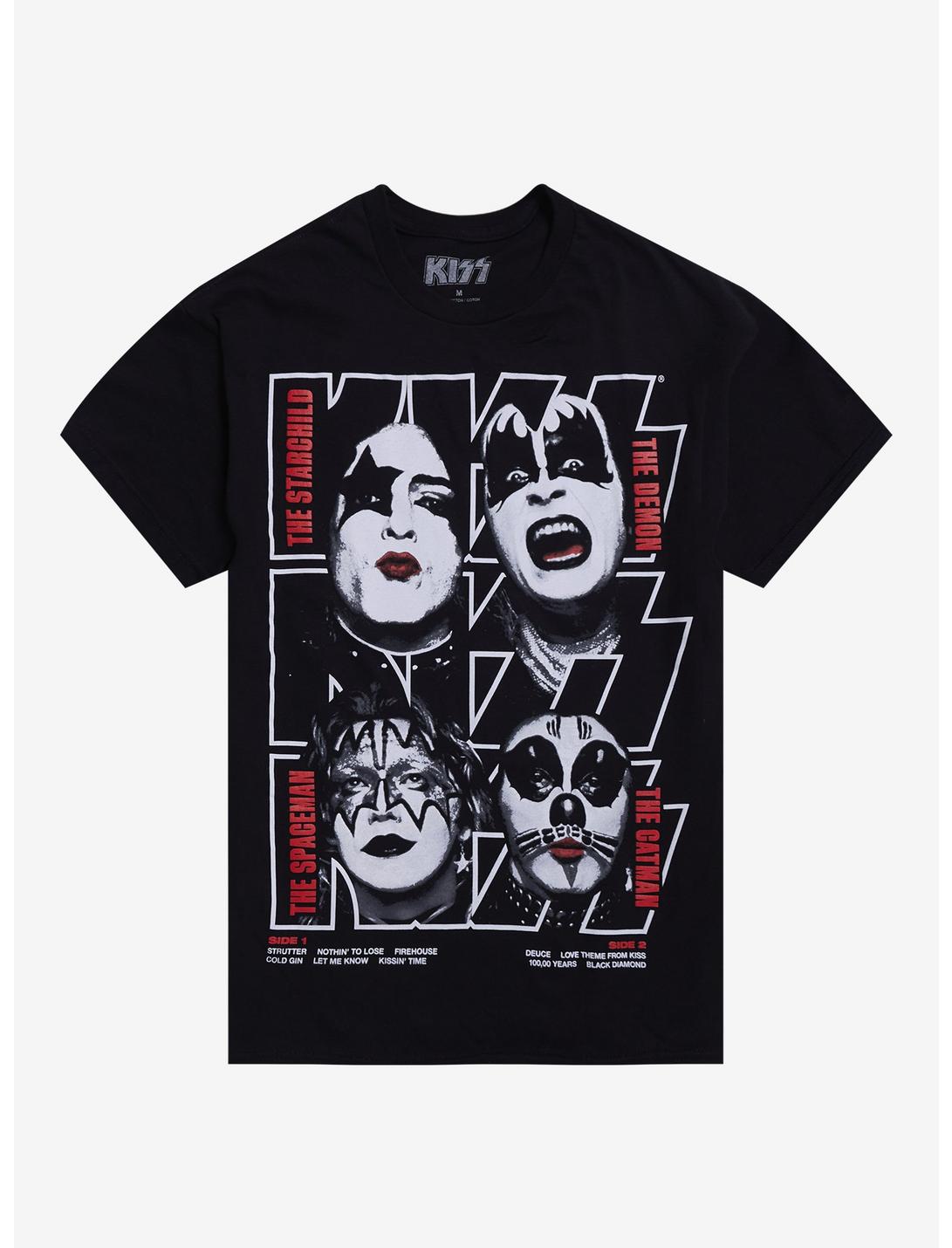 KISS Debut Album Tracklist T-Shirt