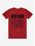 Sleeping With Sirens Floral Stopwatch T-Shirt