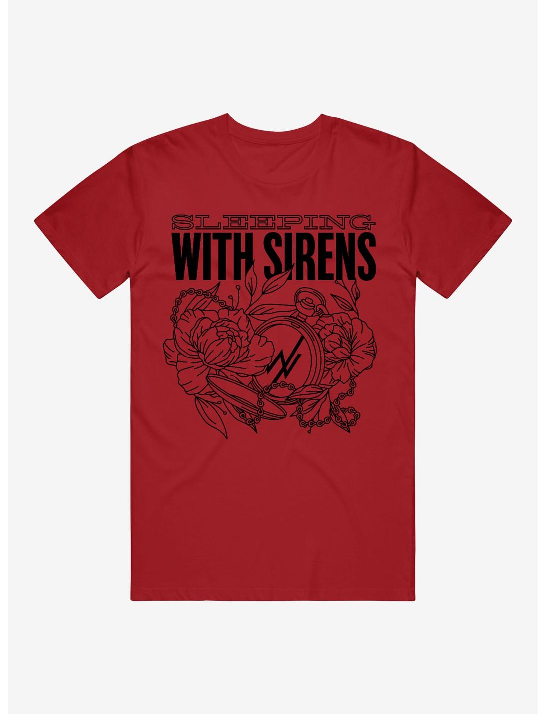 Sleeping With Sirens Floral Stopwatch T-Shirt