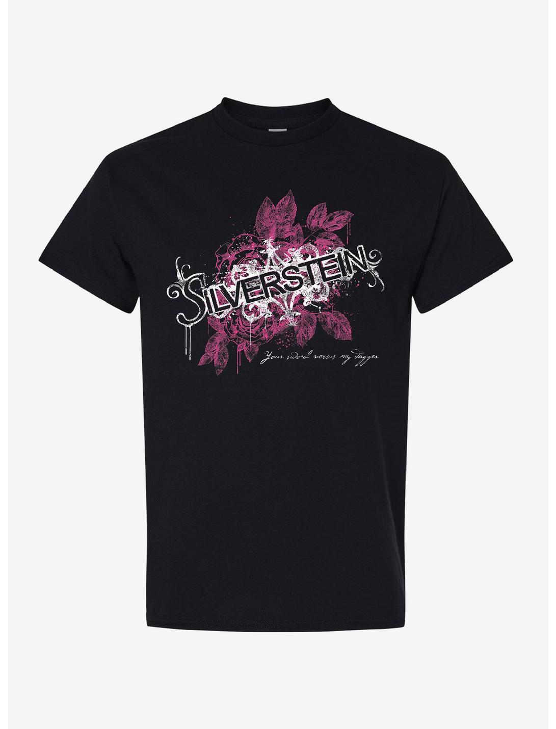 Silverstein Pink Floral Logo T-Shirt