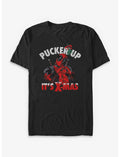 Marvel Deadpool Pucker Up It's X-Mas T-Shirt