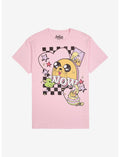 Adventure Time Jake Chibi Checkered T-Shirt