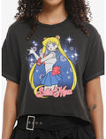 Pretty Guardian Sailor Moon Star Bubbles Girls Crop T-Shirt