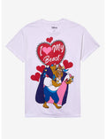Disney Beauty And The Beast Love Beast Heart T-Shirt