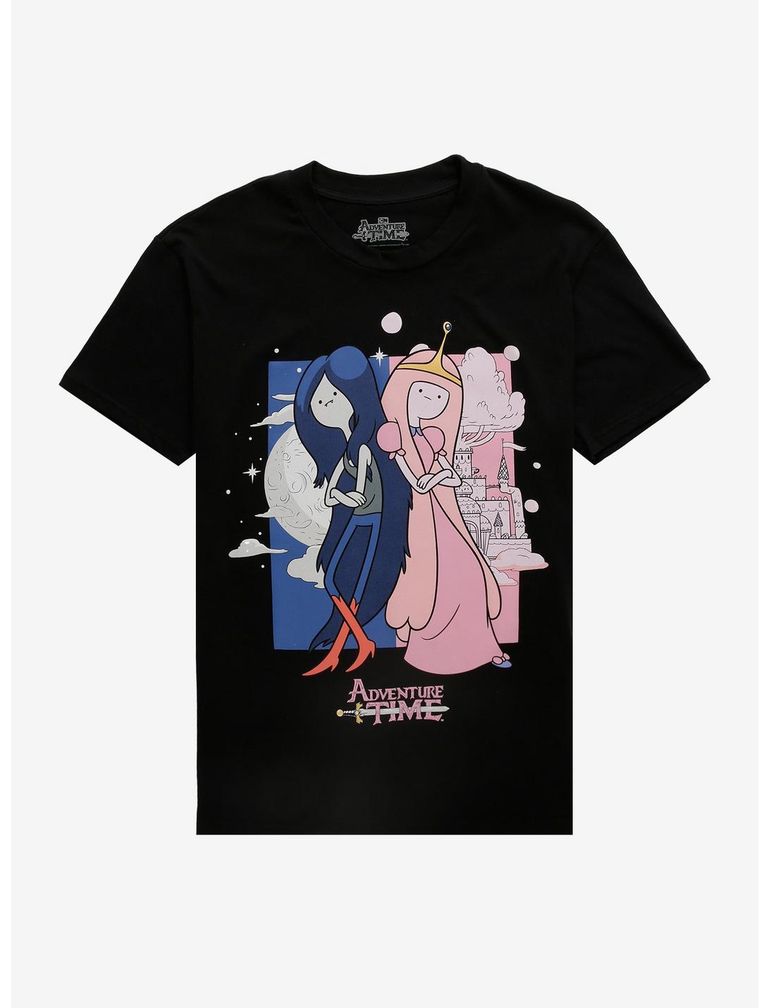 Adventure Time Princess Bubblegum & Marceline Split Background T-Shirt