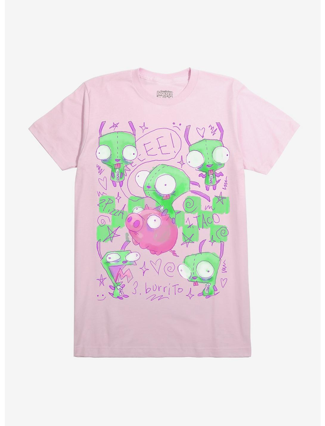 Invader Zim GIR Doodle Collage T-Shirt