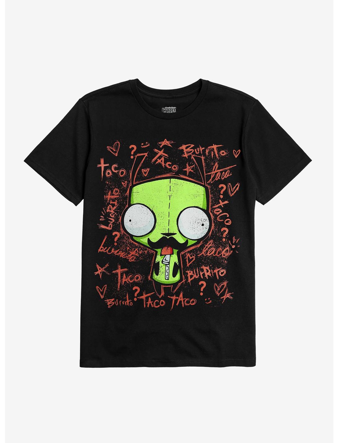Invader Zim GIR Mustache T-Shirt