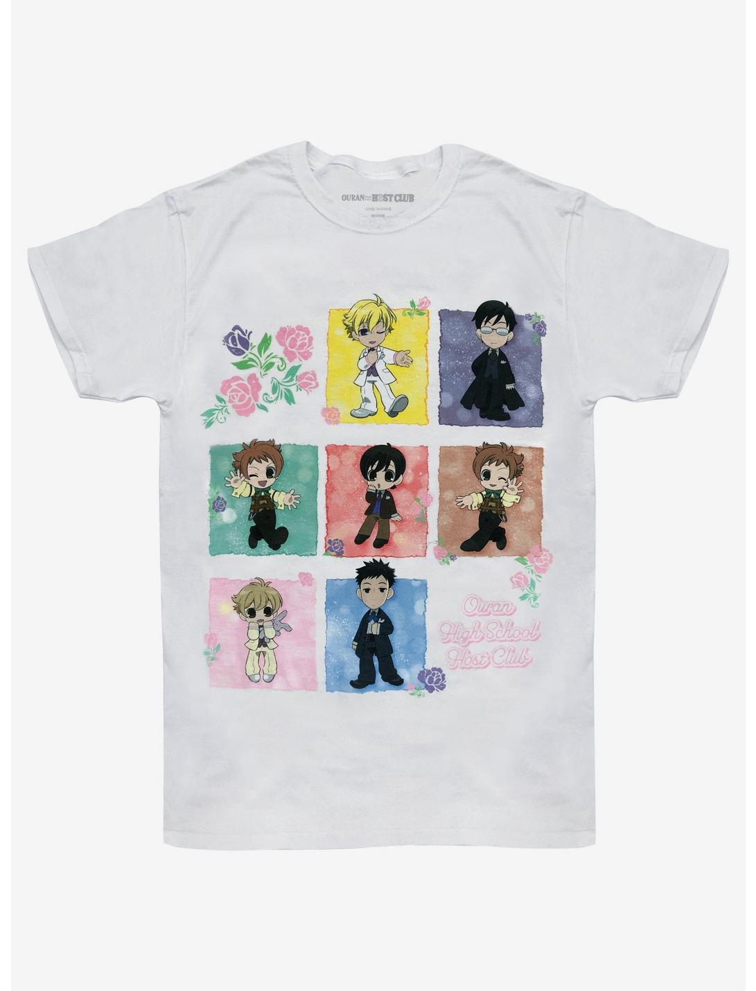 Ouran High School Host Club Chibi Grid T-Shirt