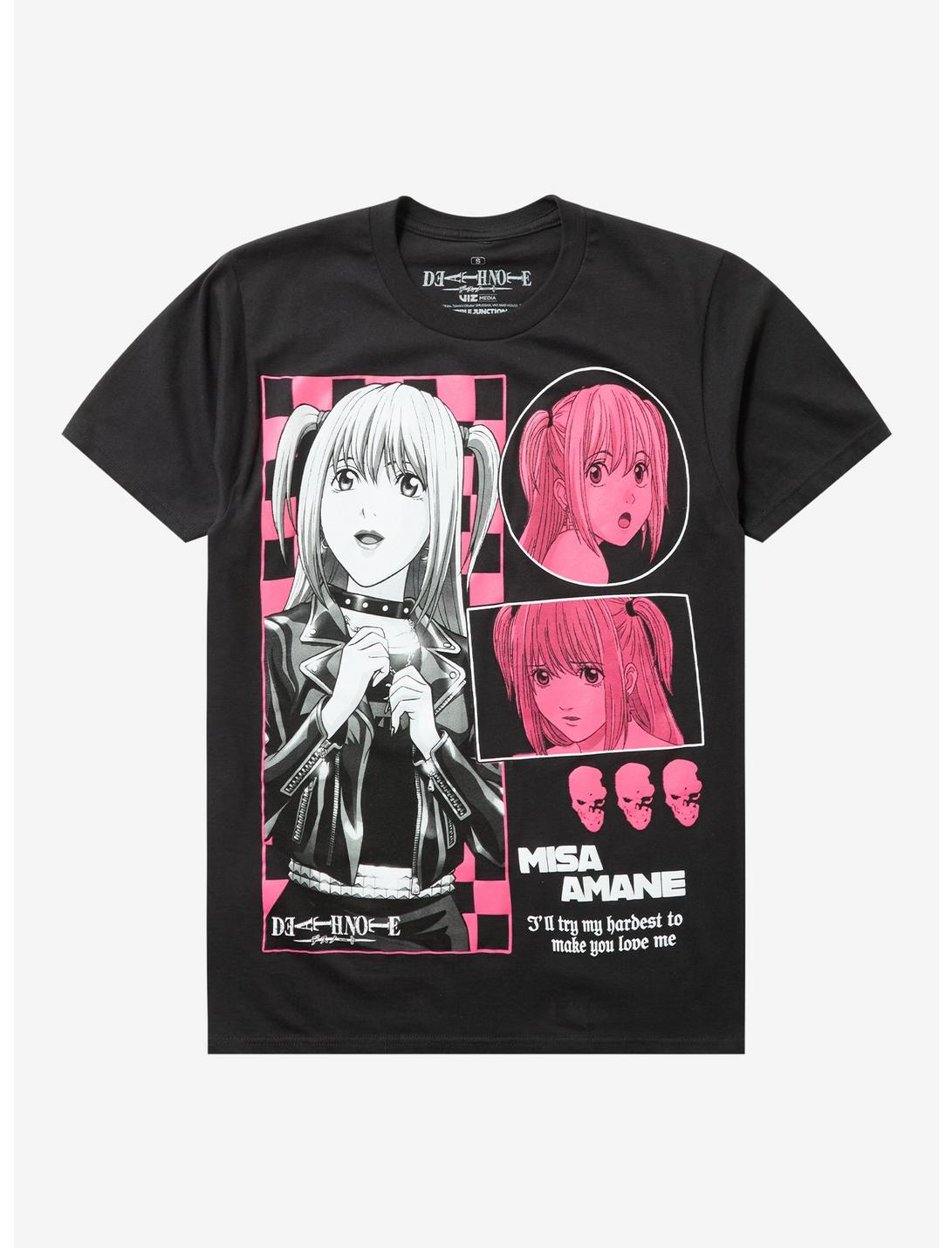 Death Note Misa Pink Checker T-Shirt