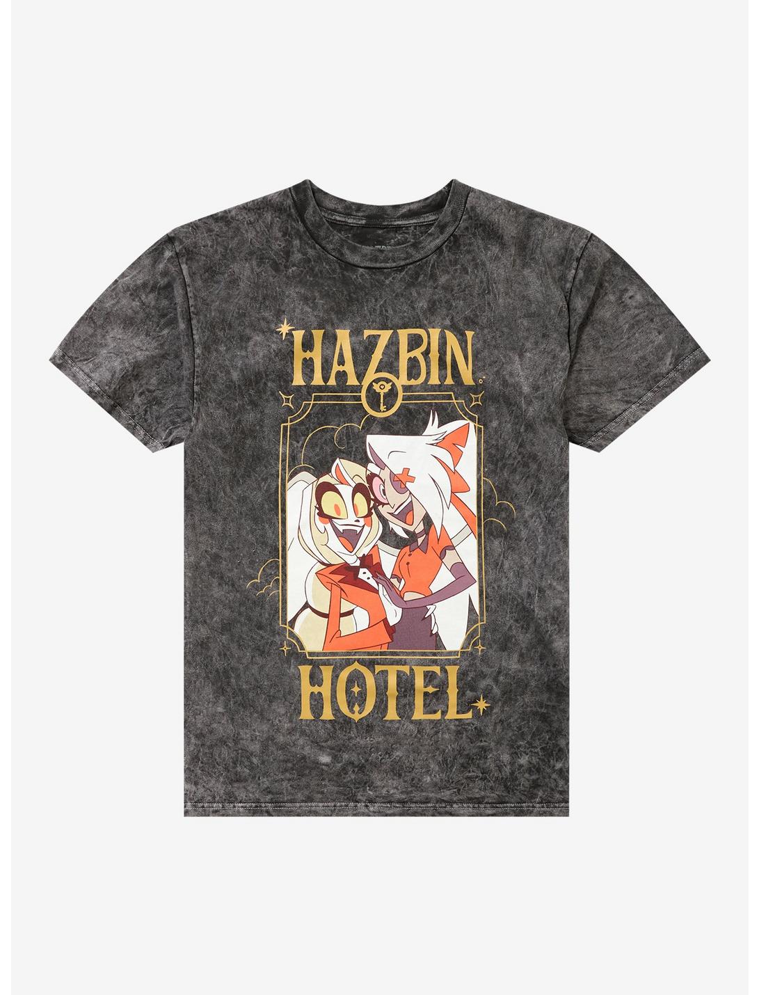 Hazbin Hotel Chaggie Gold Frame Dark Wash T-Shirt