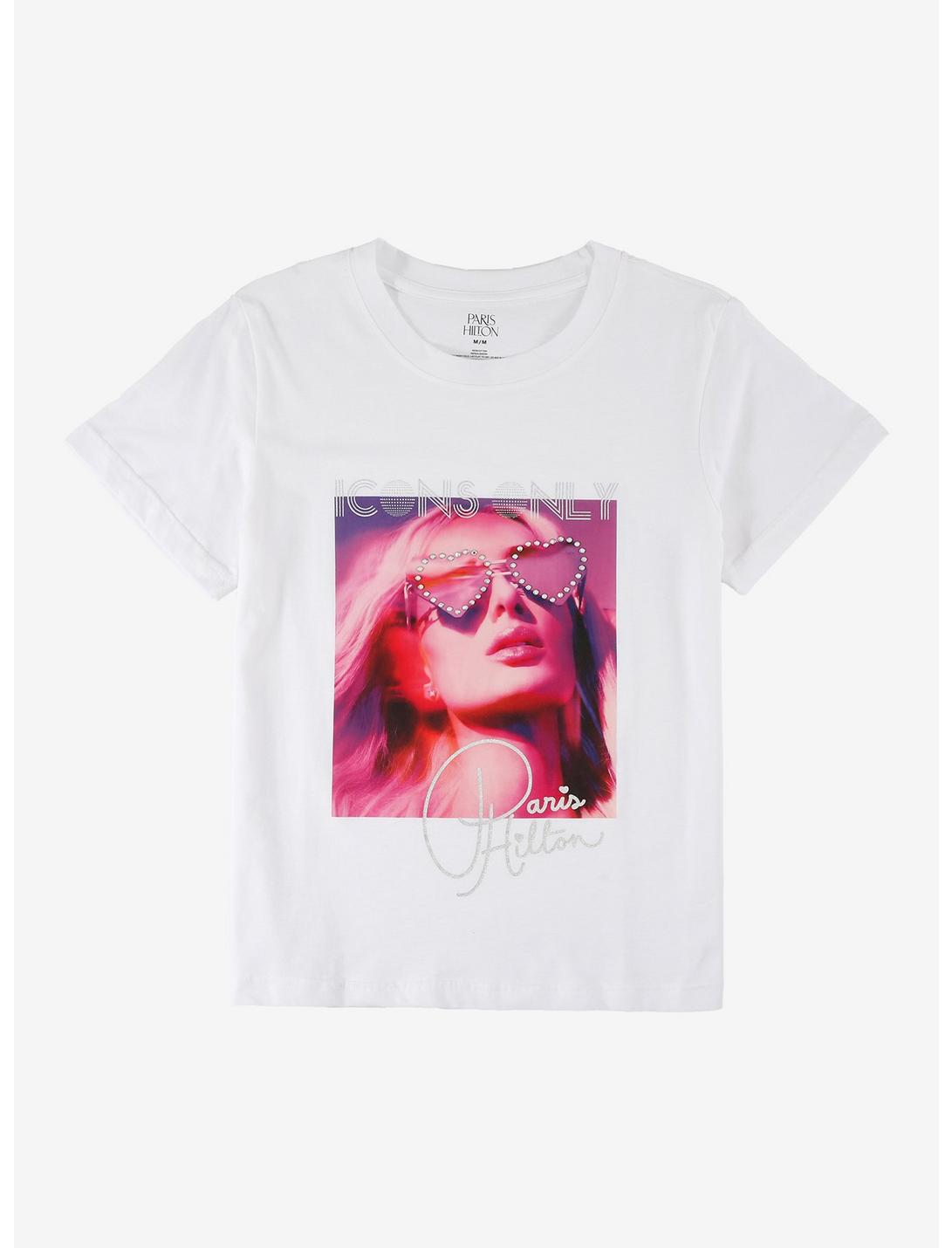 Paris Hilton Icons Only Rhinestone T-Shirt