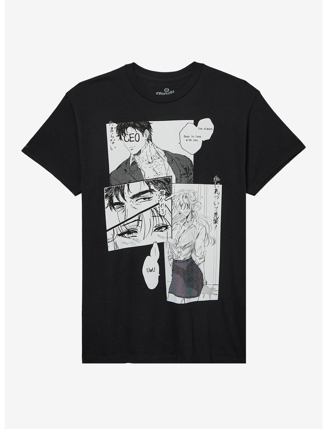Romance Manga CEO & Y/N T-Shirt By Goodie Two Sleeves