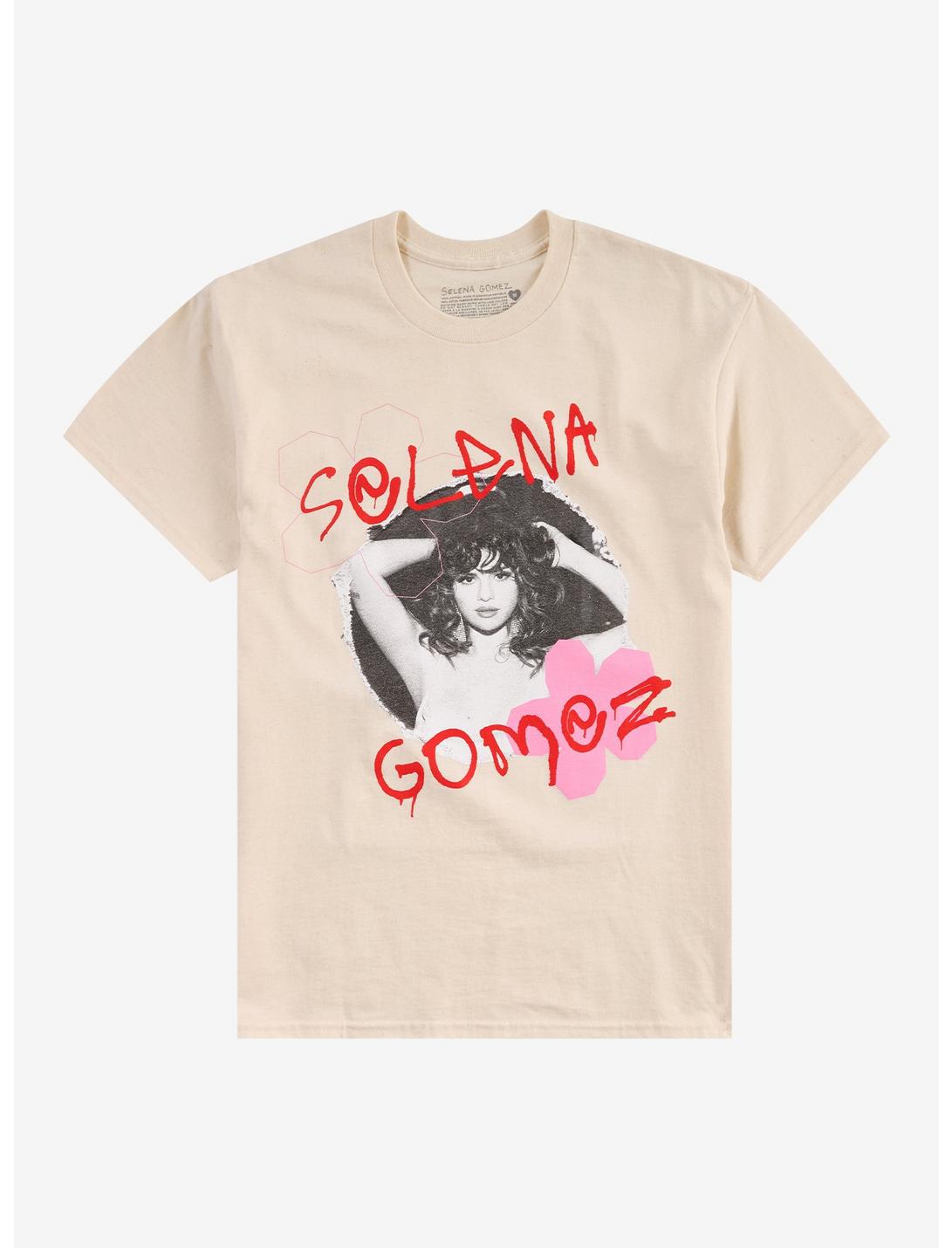 Selena Gomez Flower Portrait T-Shirt