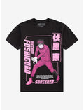 Jujutsu Kaisen Megumi Pink Glitter T-Shirt