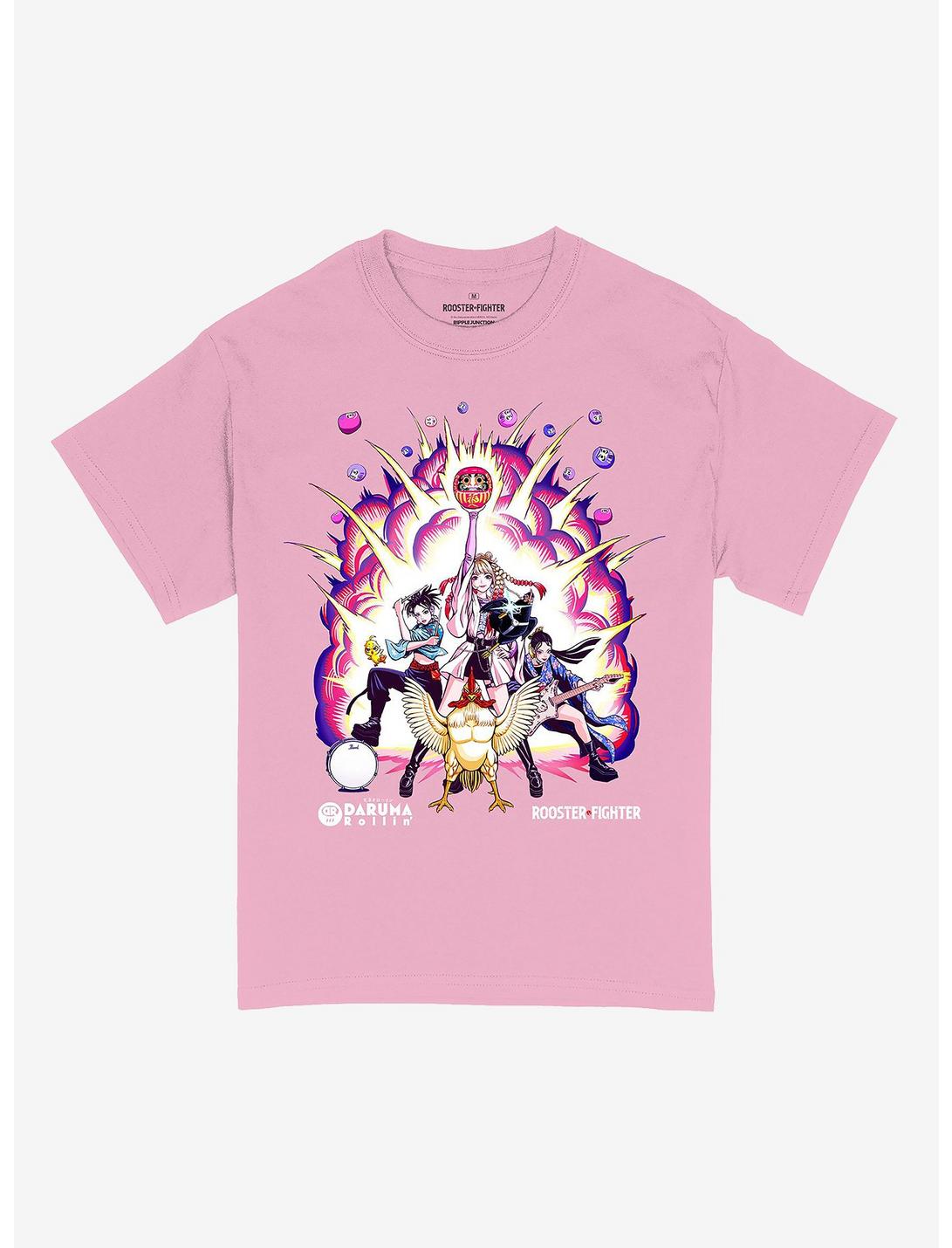DARUMA Rollin' X Rooster Fighter Explosion T-Shirt Hot Topic Exclusive