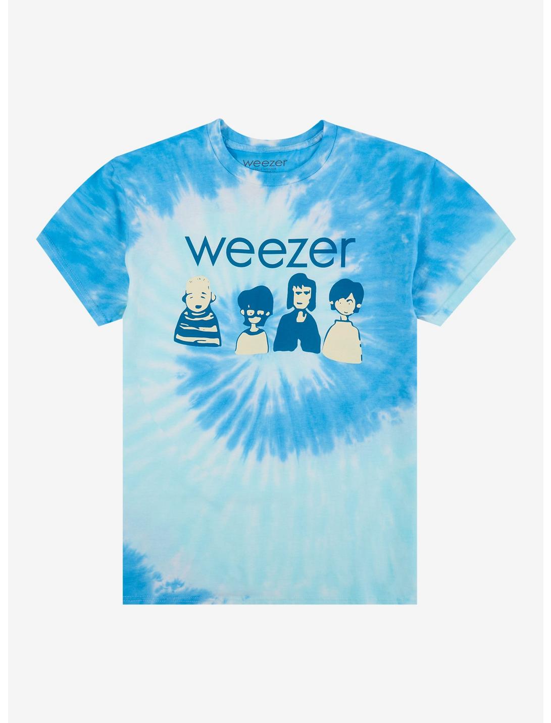 Weezer Cartoon Band Tie-Dye T-Shirt