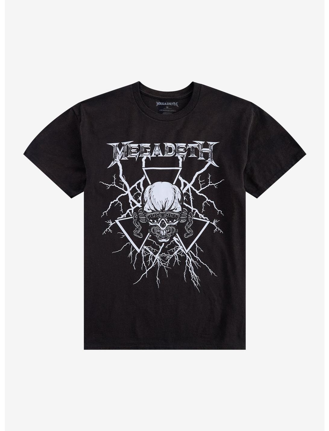 Megadeth Vic Rattlehead Lightning Bolts T-Shirt