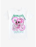 Metallica The Shortest Straw Pink Skull T-Shirt