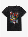 Marvel Deadpool April Pool's Day Prankster Run Marvel Characters Mineral Wash T-Shirt
