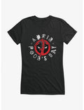 Marvel Deadpool April Pool's Day Leaping Logo Deadpool Girls T-Shirt