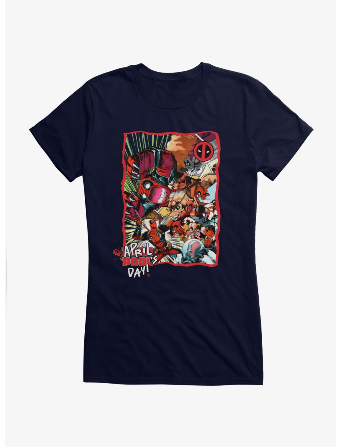 Marvel Deadpool April Pool's Day Invasion Of The Deadpools Girls T-Shirt