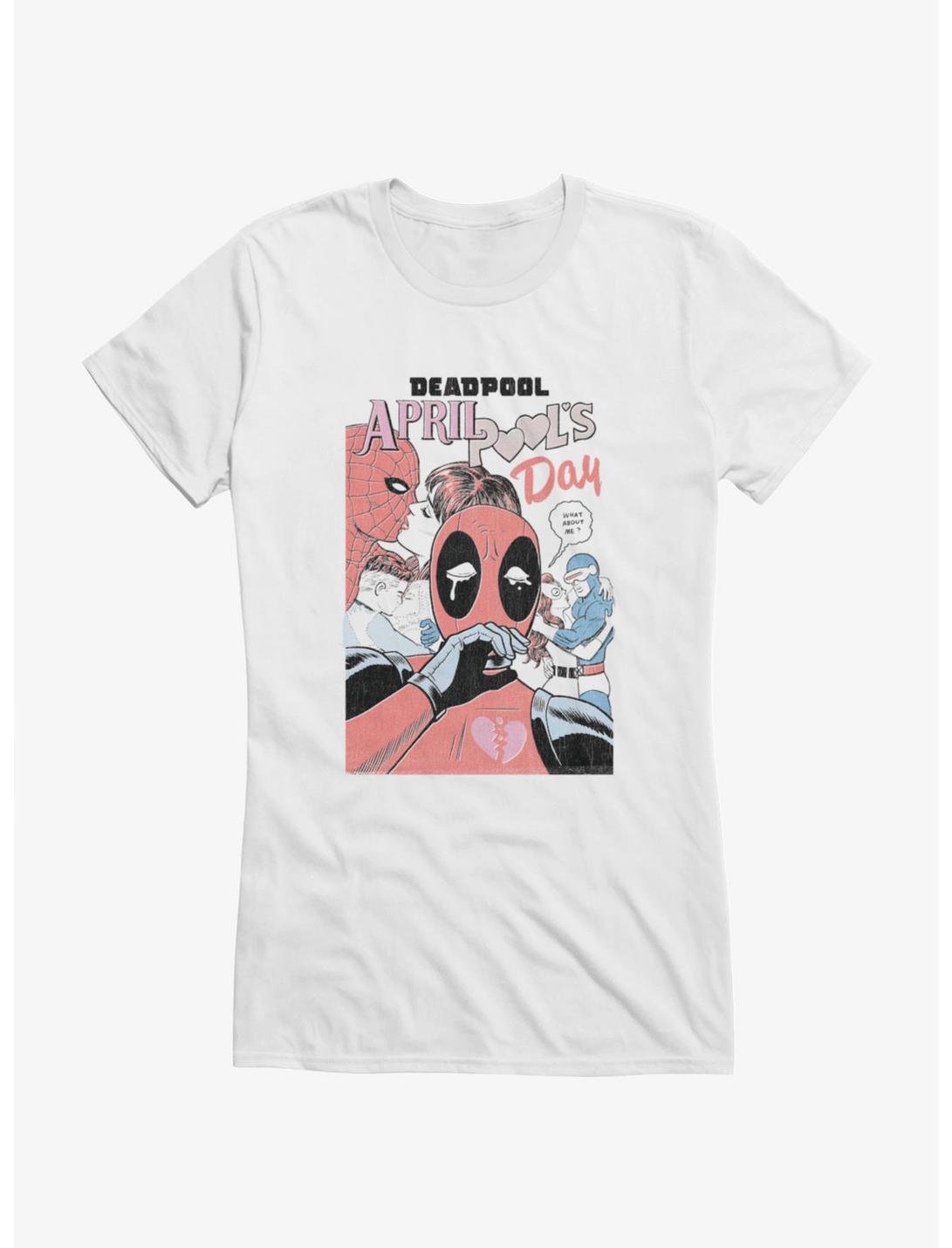 Marvel Deadpool April Pool's Day Love Couples Girls T-Shirt