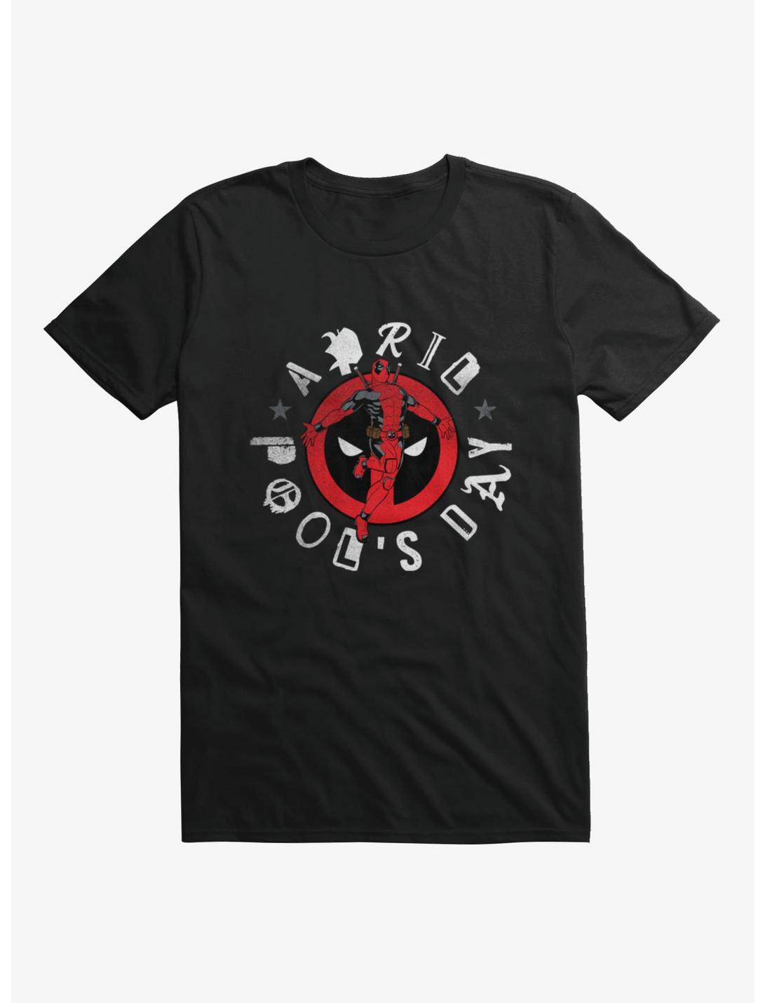 Marvel Deadpool April Pool's Day Leaping Logo Deadpool T-Shirt
