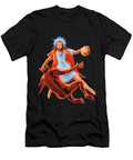 Jesus Playing One on One Basketball Against the Devil Jorge Terrones T-Shirt