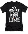 My Heart Is on the Line I Offensive Lineman I Football Raphaelartdesign T-Shirt