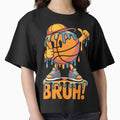 Basketball Cute Dabbing Game Day Boxy T-Shirt