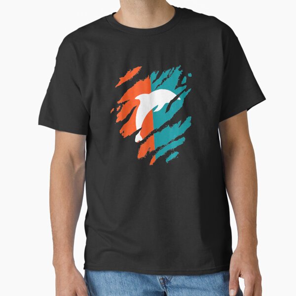 Mens Miami Dolphin Florida Fans Father_s Tee Dad Classic T-Shirt