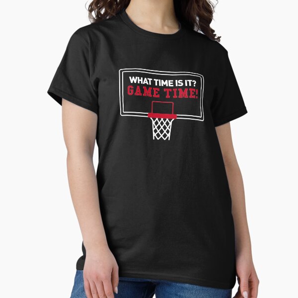 What Time Is It? Game Time! (White and Red) Classic T-Shirt